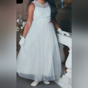 Elegant White Kids Dress